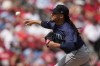 Seattle Mariners starting pitcher Luis Castillo throws during the second inning of a baseball game against the St. Louis Cardinals Sunday, Sept. 8, 2024, in St. Louis. (AP Photo/Jeff Roberson)