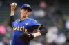 Seattle Mariners starting pitcher George Kirby throws against the Texas Rangers during the first inning of a baseball game Sunday, Sept. 15, 2024, in Seattle. (AP Photo/Lindsey Wasson)