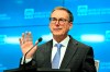 Bank of Canada Governor Tiff Macklem gestures during a news conference in Ottawa, on Wednesday, July 24, 2024. Macklem says there is a lot of uncertainty around how artificial intelligence could affect the economy moving forward, including the labour market and price growth.THE CANADIAN PRESS/Justin Tang