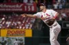 St. Louis Cardinals first baseman Paul Goldschmidt throws out Cleveland Guardians' Daniel Schneemann at first during the ninth inning of a baseball game Sunday, Sept. 22, 2024, in St. Louis. (AP Photo/Jeff Roberson)