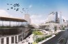 A drawing of a planned revitalization of the Portage Place shopping centre in downtown Winnipeg is shown in this slide provided by True North Real Estate Development on Friday, May 12, 2023. THE CANADIAN PRESS/HO-True North Real Estate Development 
**MANDATORY CREDIT**
