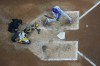 New York Mets' Pete Alonso hits a three-run home run during the ninth inning of Game 3 of a National League wild card baseball game against the Milwaukee Brewers Thursday, Oct. 3, 2024, in Milwaukee. (AP Photo/Morry Gash)