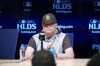 San Diego Padres manager Mike Shildt speaks to reporters during a press conference in preparation for Game 1 of a baseball NL Division Series against the Los Angeles Dodgers in Los Angeles, Friday, Oct. 4, 2024. (AP Photo/Ashley Landis)