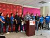 Manitoba Government and General Employees&rsquo; Union president Kyle Ross announced Tuesday as a potential strike date during a news conference in Winnipeg last month. (Malak Abas / Free Press files)