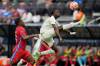 JOHN LOCHER / THE ASSOCIATED PRESS FILES
                                Canada&rsquo;s Ismael Kone (right) knocks the ball out of the air against Harold Cummings of Panama during a 2023 CONCACAF matchup.