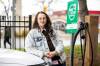 MIKAELA MACKENZIE / FREE PRESS 
                                Michelle Panting and one of Peg City Car Co-op&rsquo;s two new EVs (and Level 2 charging station) in Winnipeg. &lsquo;We try to find partners for new programs like this and ACU, as well as the two housing co-ops, are a good example of that,&rsquo; she says.