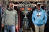 Winnipeg Blue Bombers head coach Mike O'Shea, left, and Toronto Argonauts head coach Ryan Dinwiddie, right, pose for a photo during a news conference ahead of the 111th CFL Grey Cup, in Vancouver, B.C., Tuesday, Nov. 12, 2024. THE CANADIAN PRESS/Ethan Cairns
