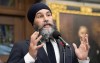 New Democratic Party leader Jagmeet Singh speaks with reporters before Question Period, November 6, 2024 in Ottawa. NDP Leader Jagmeet Singh is expected to announce a tax policy Thursday ahead of the next federal election. THE CANADIAN PRESS/Adrian Wyld