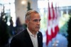 Former Bank of Canada governor Mark Carney leaves after speaking to reporters at the Liberal caucus retreat in Nanaimo, B.C., on Sept. 10, 2024. THE CANADIAN PRESS/Darryl Dyck