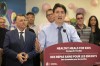 Prime Minister Justin Trudeau speaks at an event where it was announced that Prince Edward Island has signed on to the Federal School food program, in Mount Stewart, P.E.I., Friday, Nov. 29, 2024. THE CANADIAN PRESS/Ron Ward