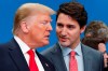 U.S. President Donald Trump, left, and Canadian Prime Minister Justin Trudeau talk before to a NATO roundtable meeting in Watford, Hertfordshire, England, Wednesday, Dec. 4, 2019. THE CANADIAN PRESS/AP-Frank Augstein