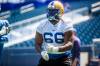 MIKAELA MACKENZIE / FREE PRESS FILES
                                Offensive lineman Stanley Bryant at Bombers practice in 2019.