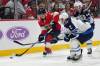 Florida Panthers right wing Mackie Samoskevich (25) and Winnipeg Jets defenseman Dylan DeMelo (2) go for the puck during the second period of an NHL hockey game, Saturday, Nov. 16, 2024, in Sunrise, Fla. (Lynne Sladky / The Associated Press files)