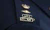 RCMP say an officer in Manitoba wasn't injured when he was shot in the chest with a replica firearm. The RCMP logo is seen on the shoulder of a superintendent during a news conference on June 24, 2023 in St. John’s, Newfoundland. THE CANADIAN PRESS/Adrian Wyld
