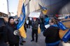 Members and supporters of the Canadian Union of Postal Workers (CUPW) call for the termination of president and CEO of Canada Post Doug Ettinger while rallying outside a speaking engagement by Prime Minister Justin Trudeau in Halifax on Monday, December 9, 2024. THE CANADIAN PRESS/Darren Calabrese