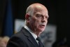 B.C. Minister of Public Safety Garry Begg speaks during a news conference at Surrey Police headquarters, in Surrey, B.C., on Nov. 29, 2024. THE CANADIAN PRESS/Darryl Dyck