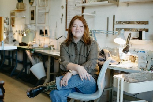 Fashion designer and clothier Katelyn Woodburn poses in this undated handout photo. THE CANADIAN PRESS/HO, Victoria Black *MANDATORY CREDIT*