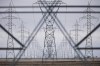 Hydro power lines are shown just outside Winnipeg, Monday, May 1, 2018. Manitoba Premier Wab Kinew says a rate freeze on electricity in 2025 is achievable, despite another forecasted financial loss at Crown-owned Manitoba Hydro. THE CANADIAN PRESS/John Woods