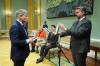 SEAN KILPATRICK / THE CANADIAN PRESS
                                Minister of Sport Terry Duguid is sworn in by Clerk of the Privy Council John Hannaford during a cabinet swearing-in ceremony at Rideau Hall in Ottawa Friday.