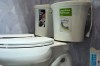 A toilet is displayed for sale that uses less water, Tuesday, Jan. 21, 2025, in Cincinnati. (AP Photo/Joshua A. Bickel)