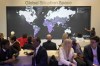 People attend the Global Situation Space session at the Annual Meeting of World Economic Forum in Davos, Switzerland, Thursday, Jan. 23, 2025. (AP Photo/Markus Schreiber)