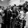JON THORDARSON / WINNIPEG TRIBUNE / FREE PRESS FILES
                                Coach Tom McVie is soaked in champagne after the Winnipeg Jets won the Avco Cup of the World Hockey Association.