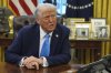 President Donald Trump speaks to reporters as he signs executive orders in the Oval Office of the White House, Tuesday, Feb. 4, 2025, in Washington. (AP Photo/Evan Vucci)