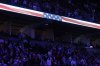 Fans stand for the U.S. national anthem before first half NBA basketball action between the Toronto Raptors and the New York Knicks in Toronto on Tuesday, Feb. 4, 2025. THE CANADIAN PRESS/Nathan Denette