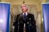 B.C. Conservative Leader John Rustad holds a media availability following election results at the legislature in Victoria, Tuesday, Oct. 29, 2024. THE CANADIAN PRESS/Chad Hipolito