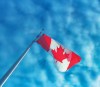 Marc Gallant / Winnipeg Free Press. Local- FILE STOCK PHOTO. Canadian flag against blue cloudy sky. 070323.