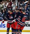John Woods / THE CANADIAN PRESS
                                Winnipeg Jets&rsquo; Gabriel Vilardi, Mark Scheifele and Kyle Connor celebrate Vilardi&rsquo;s goal against the New York Islanders during the second period of the Jets 4-3 win Friday in Winnipeg.