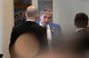 Nova Scotia Premier Tim Houston looks on at Province House following the speech from the throne in Halifax on Friday, Feb. 14, 2025. Houston is calling U.S. President Donald Trump a “short-sighted man” for his imposition of a 25 per cent tariff on Canadian goods. THE CANADIAN PRESS/Darren Calabrese
