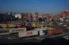 Trucks carrying cargo containers arrive at the Port of Vancouver Centerm container terminal, in Vancouver, on Friday, October 14, 2022. THE CANADIAN PRESS/Darryl Dyck