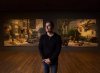 Canadian Cree artist Kent Monkman poses for a photograph at his exhibition 