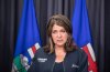 Alberta Premier Danielle Smith holds a news conference in Edmonton on Thursday July 25, 2024. THE CANADIAN PRESS/Jason Franson