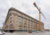 MIKE DEAL / FREE PRESS
                                The former Bay building at 450 Portage Ave, now called, Wehwehneh Bahgahkinahgohn &mdash; &ldquo;It is visible&rdquo; in Anishinaabemowin, continues to be under construction, with a crane taking up north-bound lanes of Memorial Blvd.