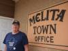 Melita Mayor Bill Holden stands outside the Melita town office. (Discoverwestman.com)