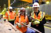 Liberal Leader Mark Carney meets workers as he tours the Irving Shipbuilding facility in Halifax on Tuesday, March 25, 2025. THE CANADIAN PRESS/Frank Gunn