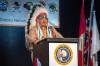 Chief Donny Smoke of Dakota Plains was charged with two counts of sexual assault in February. (Liam Richards / The Canadian Press files)