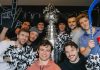 SUPPLIED
                                The Hockey Guys celebrating their very own Stanley Cup Parade in their college town of Superior, Wis.