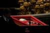 GREGORIO BORGIA / THE ASSOCIATED PRESS
                                The body of Pope Francis inside St. Peter&rsquo;s Basilica at the Vatican Wednesday where he will lie in state for three days.