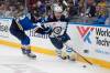 Jeff Roberson / THE ASSOCIATED PRESS FILES
                                Winnipeg Jets&rsquo; Kyle Connor (right) skates past St. Louis Blues&rsquo; Ryan Suter during a Jets road game this regular season. Connor has had both game-winning goals for the Jets in the first-round series.