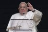 FILE - Pope Francis delivers his blessing as he recites the Angelus noon prayer from the window of his studio overlooking St.Peter's Square, at the Vatican, Sunday, Jan. 19, 2025. (AP Photo/Andrew Medichini, file)
