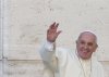 FILE - Pope Francis waves to members of the media as he leaves a synod on family issues at the Vatican, Oct. 10, 2014. (AP Photo/Alessandra Tarantino, File)