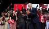 Prime Minister Mark Carney arrives on stage at his campaign headquarters in Ottawa after the Liberal party won the federal election on Tuesday, April 29, 2025. THE CANADIAN PRESS/Justin Tang