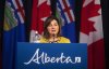 Health Minister Adriana LaGrange says Alberta's measles outbreak isn't dire enough for the province's top doctor for public health to address the public. She provides an update on COVID-19 and back-to-school guidance in Edmonton, Friday, Aug. 13, 2021. THE CANADIAN PRESS/Jason Franson