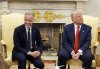 Prime Minister Mark Carney and U.S. President Donald Trump meet at the White House in Washington, D.C., on Tuesday, May 6, 2025. THE CANADIAN PRESS/Adrian Wyld