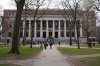 Pedestrians walk past the Widener Library at Harvard University, in Cambridge, Mass., Tuesday, April 15, 2025. THE CANADIAN PRESS/AP-Charles Krupa