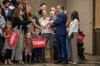 Leader of the Conservative Party of Canada Pierre Poilievre shakes hands with supporters prior to speaking at a media event in Saskatoon, Sask., Friday, April 25, 2025. THE CANADIAN PRESS/Liam Richards