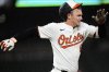Baltimore Orioles' Ryan Mountcastle (6) advances toward first base after hitting a single during the seventh inning of a baseball game against the St. Louis Cardinals, Tuesday, May 27, 2025, in Baltimore. (AP Photo/Stephanie Scarbrough)